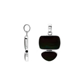 AP-6347-SHB Sterling Silver Pendant with Black Shell Jewelry Bali Designs Inc